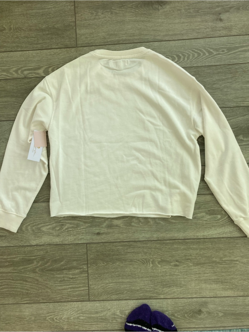 Spiritual Gangster Cream Crewneck Sweatshirt with Tan Graphic - Picture 5 of 5